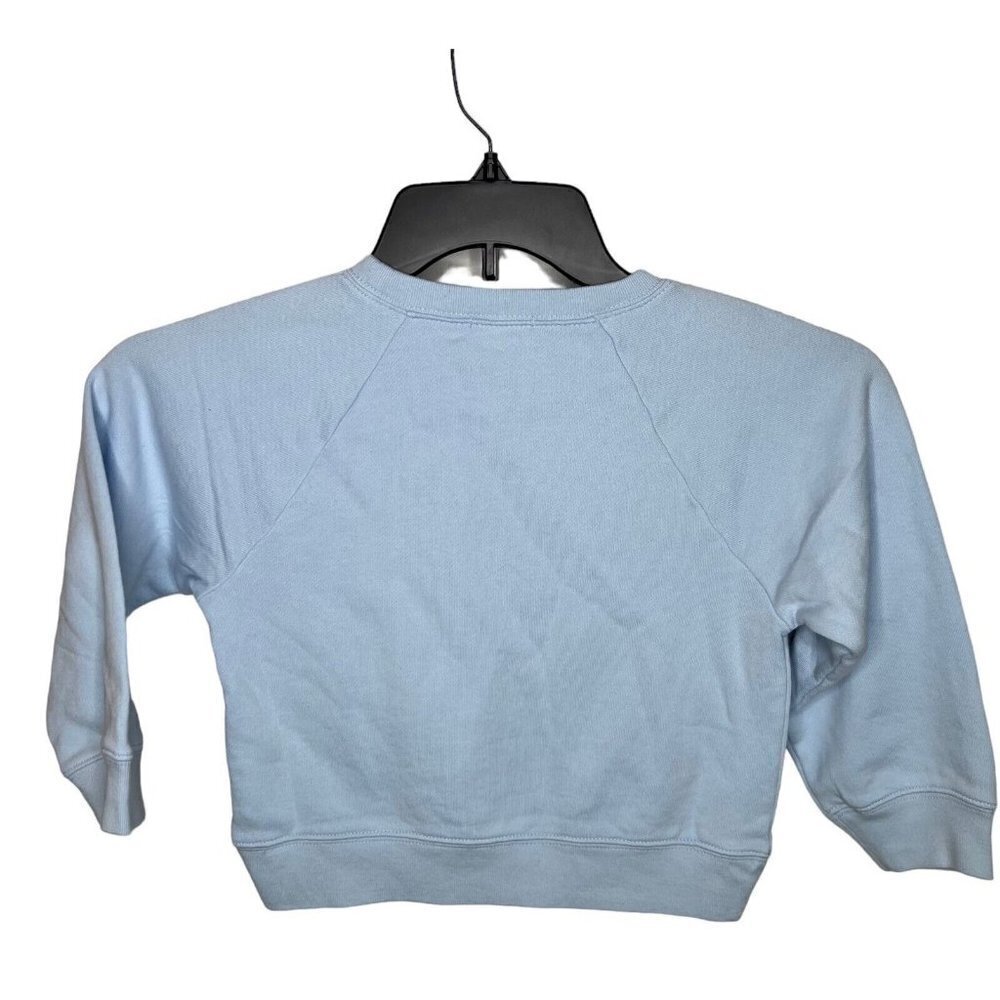 J. Crew Crewcuts Girls $55 Graphic Crewneck Sweatshirt Size XS(4-5) BM049 - Picture 2 of 4